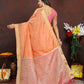 Lorenvalley Fashion Orange Soft Katan Silk Woven Design Zari Weaving Pallu Saree - Swadesiicart