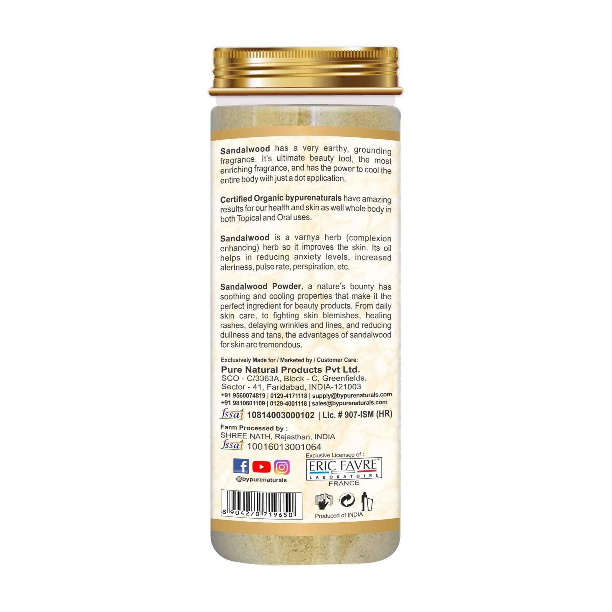 byPureNaturals Organic Sandal Chandan Powder