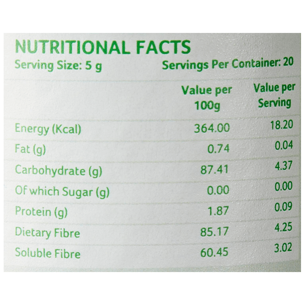 Organic India Psyllium Husk Ingredients