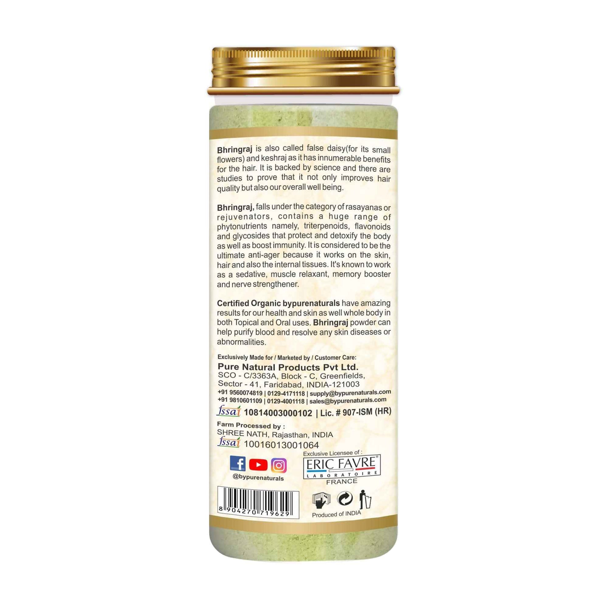 byPureNaturals Organic Bhringraj Powder