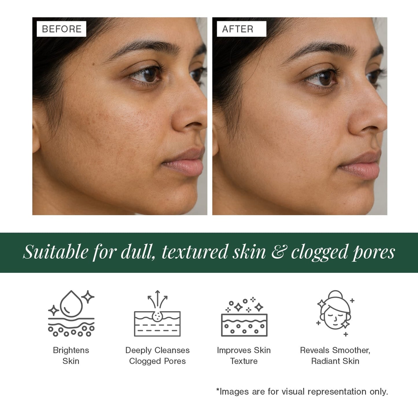 Certified Organic Brightening Enzyme Cleanser Fortified with Rice + Hydrolysed Wheat Protein