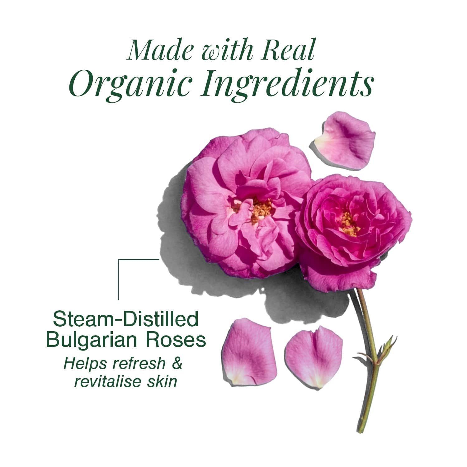 Organic Damask Rose Water (Hydrosol)
