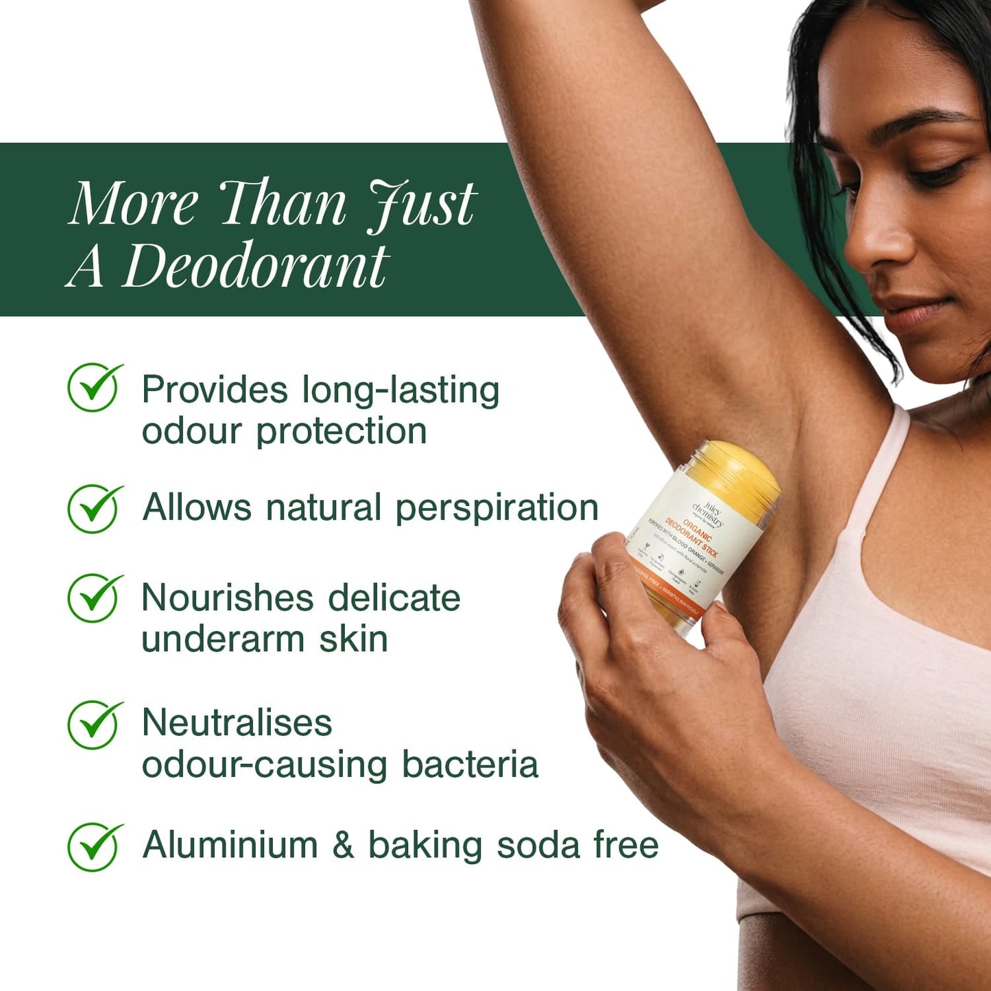 Organic Deodorant Fortified with Blood Orange + Geranium