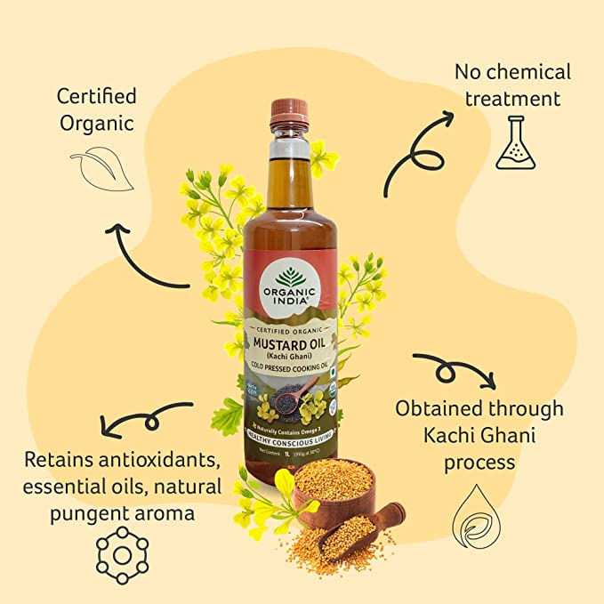 Organic India Mustard Oil - Swadesiicart