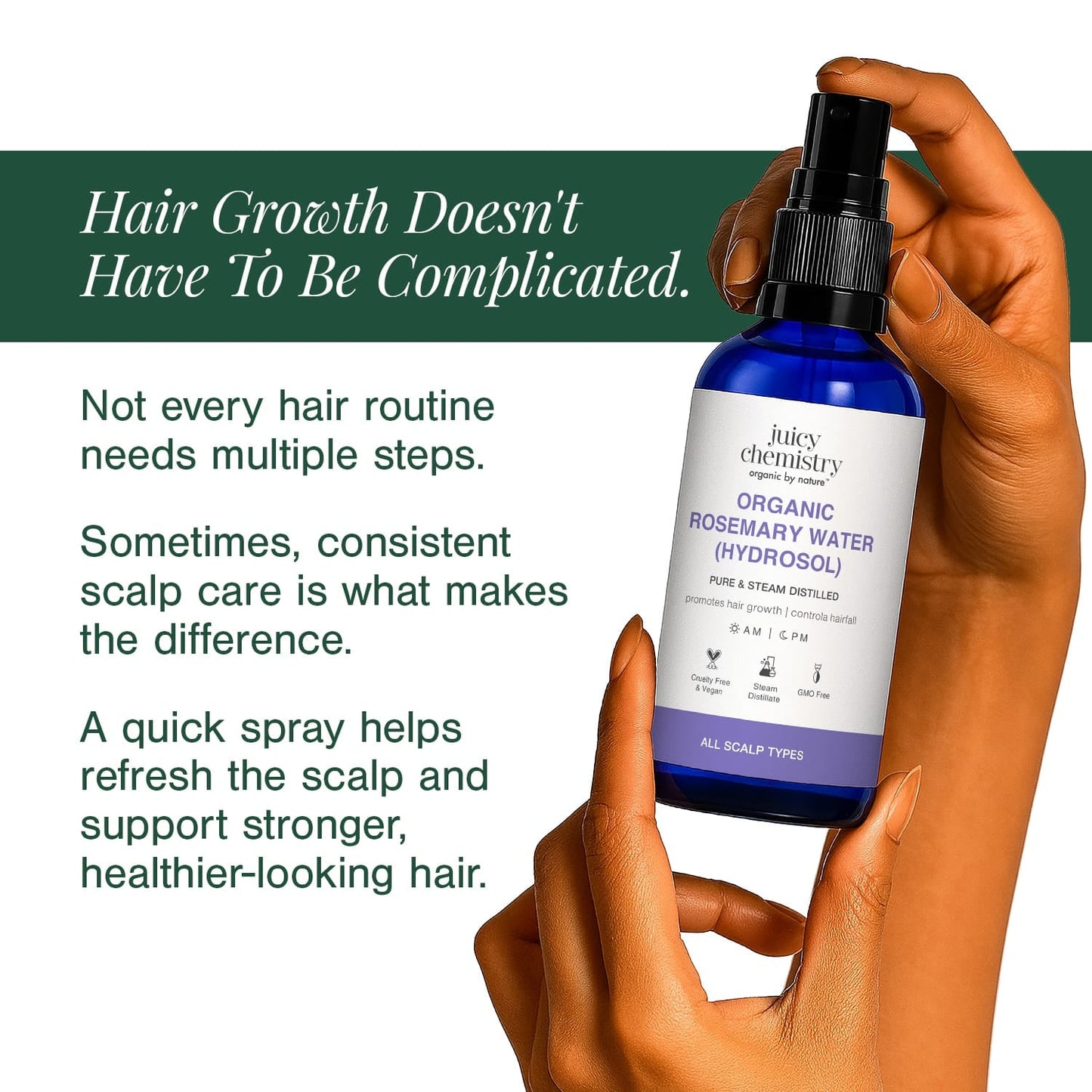 Organic Rosemary Water (Hydrosol)