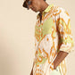 Off White Men Pure Cotton Relaxed Opaque Printed Casual Resort Shirt - Mahotsav | Swadesiicart