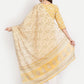 Anubhutee Yellow Ethnic Motifs Printed Panelled Pure Cotton Kurta with Salwar & With Dupatta | Swadesiicart