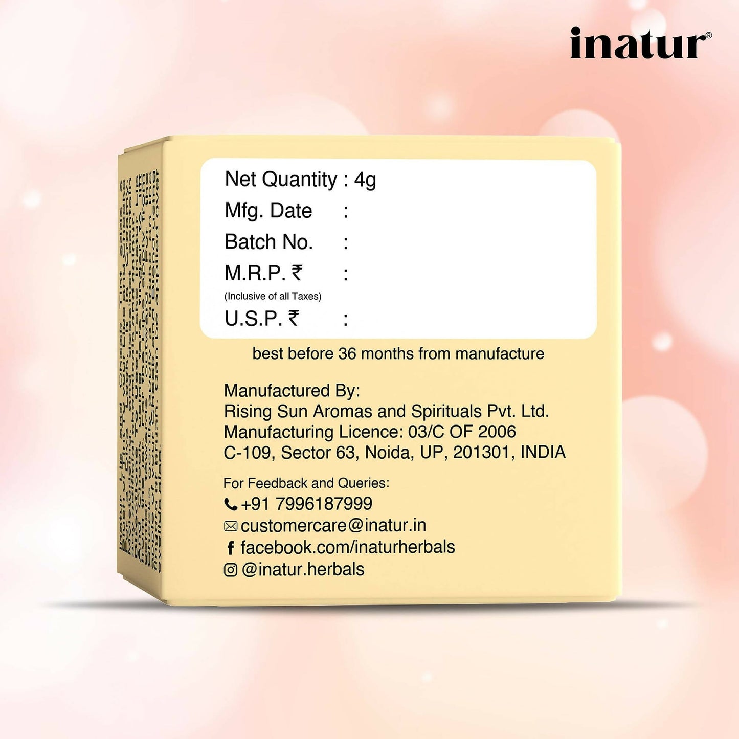 Inatur Lip and Cheek Tint Mocha - Swadesiicart