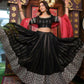 Jyoti Fashion Women's Black Faux Georgette 5MM Sequins with Zari Embroidered Designer Lehenga Choli Set | Swadesiicart