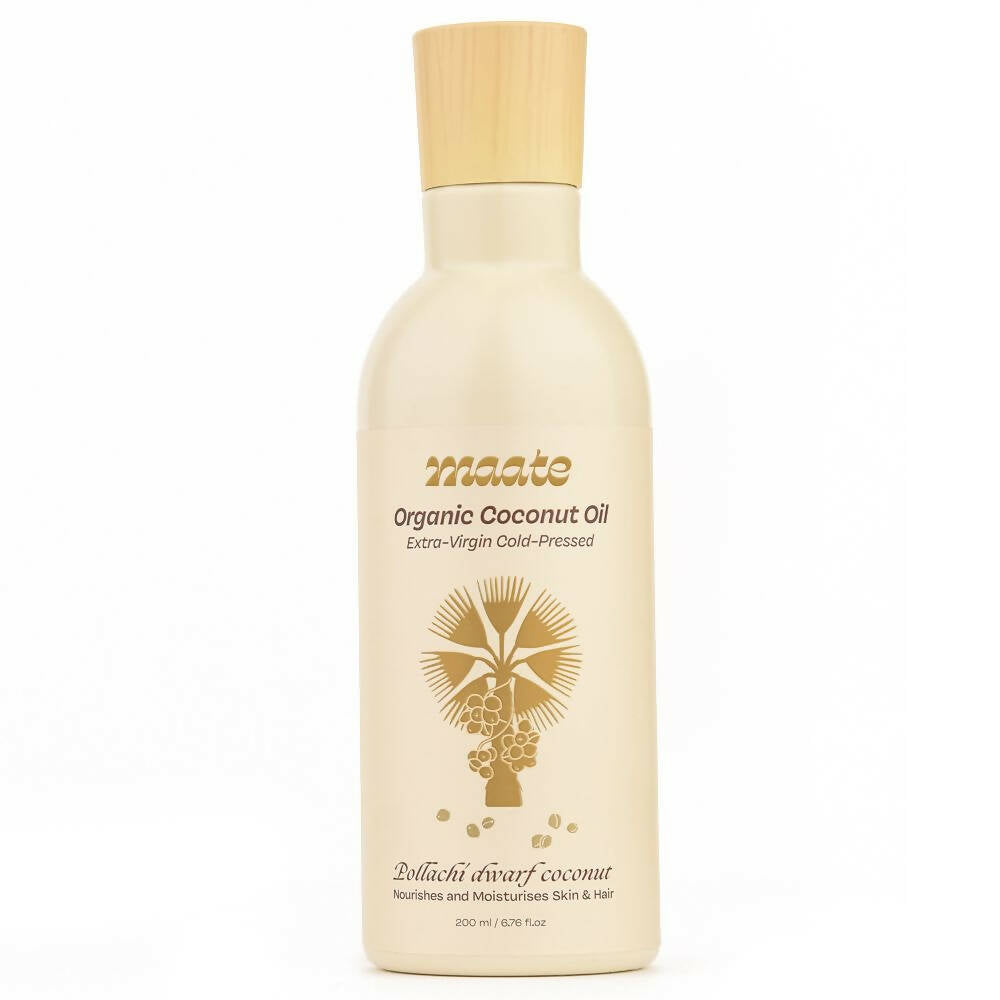 Maate Organic Coconut Oil | Extra Virgin Cold Pressed For Baby Body Massage & Hair Care Oil - Fifth Sense Naturals Private Limited