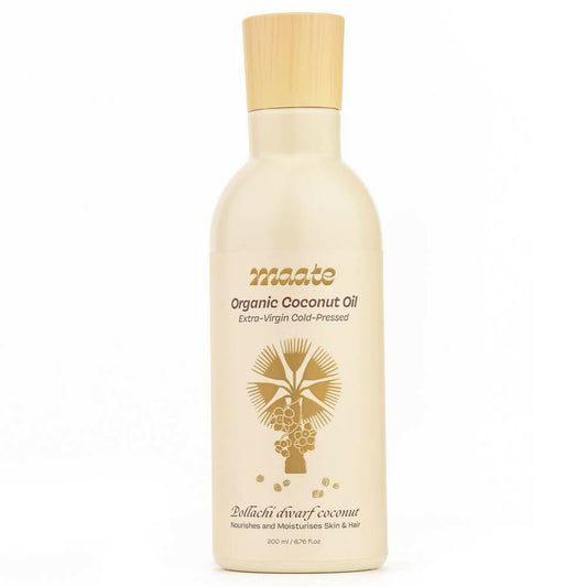 Maate Organic Coconut Oil | Extra Virgin Cold Pressed For Baby Body Massage & Hair Care Oil - Fifth Sense Naturals Private Limited