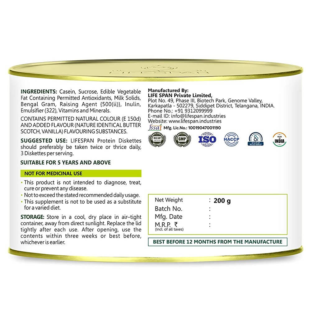 LifeSpan Protein Diskettes - Swadesiicart