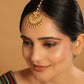 Nuyug 22K Gold Plated Kundan Drop Maang Tikka | Swadesiicart