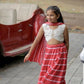 Aayaa Designer Embroidery Thread With Sequance Work Kids Lehenga Choli - Red