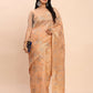 Shree Shyam Fashion Linen Cotton Orange Saree