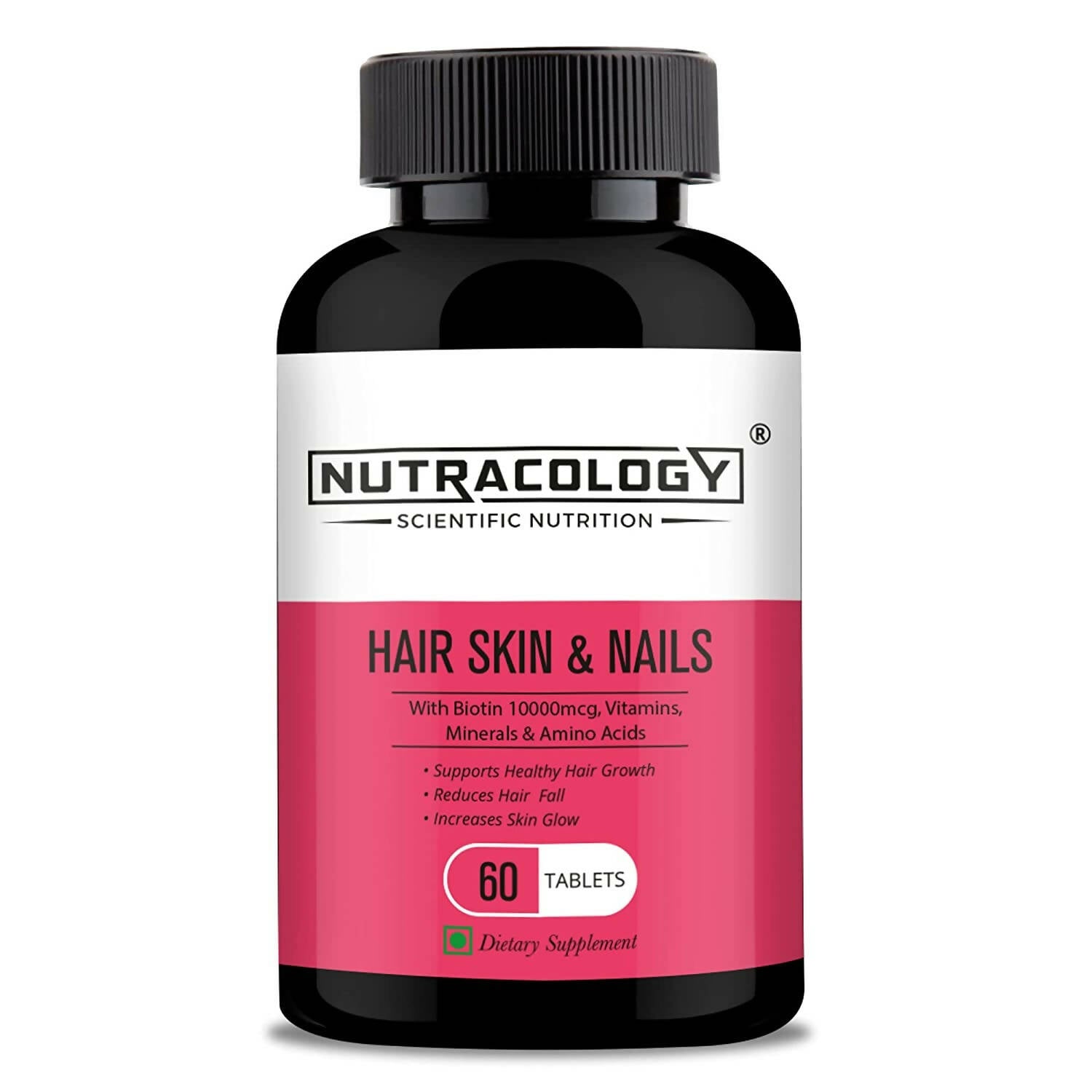 Nutracology Hair Skin & Nails For Hair Growth, Glowing Skin & Strong Nails Tablets - Vanalaya and Nutracology