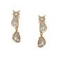 Ambi Diamond and Gold Earrings (Gold) - Ruby Raang - Ruby Raang Studio