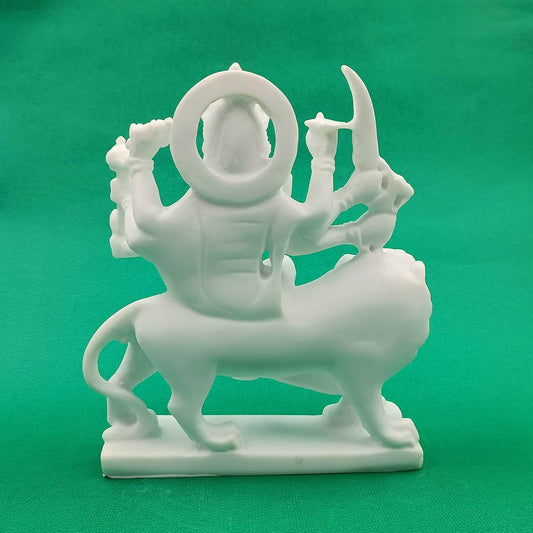 Craftvatika Marble Dust Maa Durga Idol - Swadesiicart
