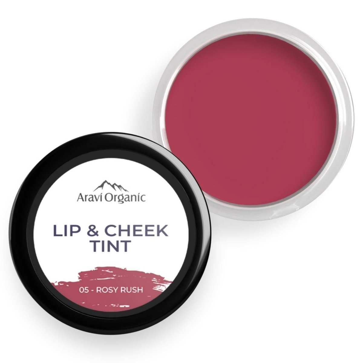 Aravi Organic Everyday Vegan Lip And Cheek Tint - Rosy Rush | Swadesiicart