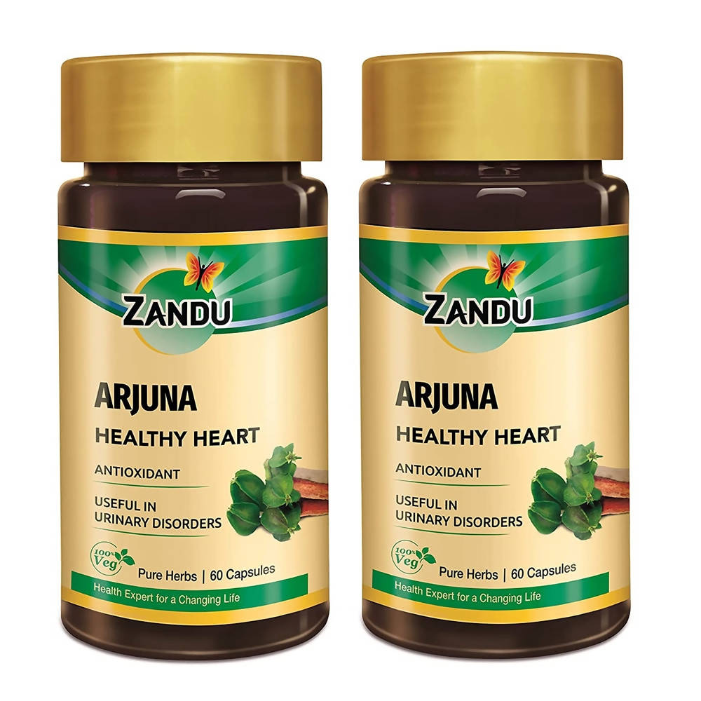 Zandu Arjuna Healthy Heart Capsules | Swadesiicart