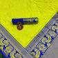 DEIANA'S Beautiful Designer Golden zari Soft Lichi Silk Saree - Yellow - Swadesiicart
