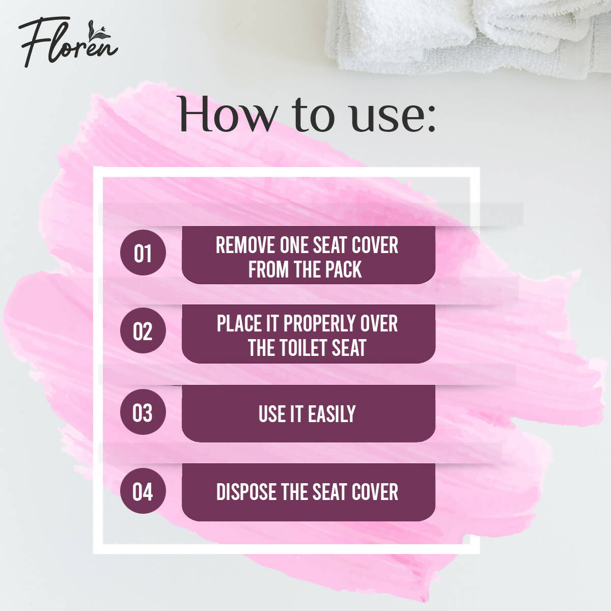Floren Disposable Toilet Seat Covers - Swadesiicart
