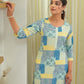 Juniper Multi Color Straight Kurta - Swadesiicart