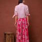 Juniper Embroidered Co-Ord Set With Eyelet Shirt And Printed Wide-Leg Pants - Swadesiicart