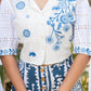 Juniper Embroidered Co-ord Set with Eyelet Shirt and Printed Wide-Leg Pants - Swadesiicart