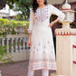 Juniper Off White Viscose Ethnic Motif Kurta With Thread Work - Swadesiicart