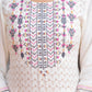 Juniper Off White Viscose Ethnic Motif Kurta With Thread Work - Swadesiicart
