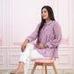 Juniper Lavender Embroidered Cotton Kurta with Pant - Swadesiicart