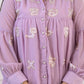 Juniper Lavender Embroidered Cotton Kurta with Pant - Swadesiicart
