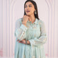 Juniper Mint Embroidered Cotton Kurta with Pant - Swadesiicart