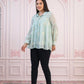 Juniper Mint Embroidered Cotton Kurta with Pant - Swadesiicart