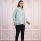 Juniper Mint Embroidered Cotton Kurta with Pant - Swadesiicart