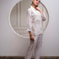 Juniper Viscose Off White Embroidered Shirt, Cami & Pant Co-Ord Set With Zari Work - Swadesiicart