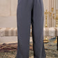 Juniper Viscose Linen Grey Embellished Shirt And Pant Co-Ord Set With Sequin & Bead Details - Swadesiicart