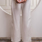 Juniper Viscose Linen Off White Embroidered Shirt And Pant Co-Ord Set With Thread Work - Swadesiicart
