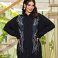 Juniper Black Embroidered Viscose Co-Ord Set With Beads & Sequin Highlights - Swadesiicart