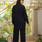 Juniper Black Embroidered Viscose Co-Ord Set With Beads & Sequin Highlights - Swadesiicart