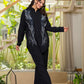 Juniper Black Embroidered Viscose Co-Ord Set With Beads & Sequin Highlights - Swadesiicart