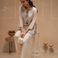 Juniper Off White Solid Viscose Tunic And Pants Co-Ord Set With Thread Work And Sequence - Swadesiicart