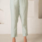 Juniper Mint Solid Embroidered Straight Kurta Pant Set With Thread Work - Swadesiicart