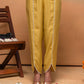 Juniper Viscose Yellow Embroidered Kurta Pant Co-Ordset With Thread Work & Lace - Swadesiicart