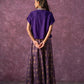 Juniper Purple Viscose Solid Top With Skirt Co-Ord Set With Mirror & Sequence Work - Swadesiicart