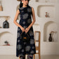 Juniper Women'S Navy Floral Printed Kurta With Pant Set - Swadesiicart