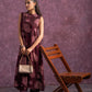 Juniper Women'S Purple Floral Printed Kurta With Pant Set - Swadesiicart