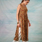 Juniper Women'S Brown Ethnic Motif Printed Sleeveless Kurta - Swadesiicart