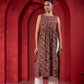 Juniper Women'S Pink Ethnic Motif Printed Sleeveless Kurta - Swadesiicart
